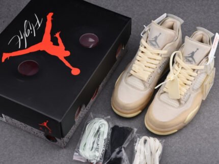 Off-White x Air Jordan 4 “Sail” CV9388-100