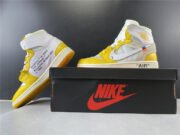 Air Jordan 1 x Off-White NRG White/Dark Powder Yellow-Cone AQ0818-149 - Image 13