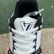 LV TRAINER MAXI White and black denim - Image 3