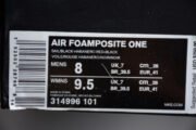 AIR FOAMPOSITE ONE ALBINO SNAKESKIN 314996-101 - Image 7