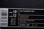 AIR FOAMPOSITE PRO BLACK METALLIC GOLD 624041-009 - Image 7
