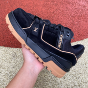 LV TRAINER MAXI Black raw rubber - Image 2