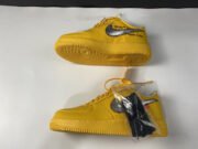 Nike Air Force 1 Low OFF-WHITE University Gold Metallic Silver DD1876-700 - Image 4