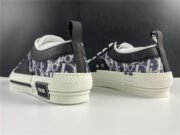 DR B23 Low Top Oblique Sneaker Black & White - Image 16