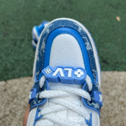 LV TRAINER MAXI White and bule denim - Image 7