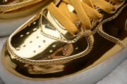KIDS NIKE AIR FORCE 1 MID WB METALLIC GOLD 314197-8100 - Image 12