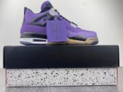 JORDAN 4 RETRO TRAVIS SCOTT PURPLE (FRIENDS AND FAMILY) 766296 LN4 - Image 6