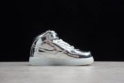 KIDS NIKE AIR FORCE 1 MID WB METALLIC SILVER 314197-8500 - Image 14