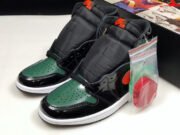 SoleFly x Air Jordan 1 Retro High OG Black/Team Orange-Fir AV3905-038 - Image 7