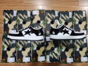A BATHING APE BAPE STA LOW BLACK 1H70191001 - Image 16