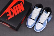 AIR JORDAN 1 RETRO HIGH WHITE UNIVERSITY BLUE BLACK 555088-134 - Image 5