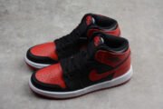 KIDS AIR JORDAN 1 RETRO HIGH OG BANNED BRED BLACK RED 555088 001 - Image 6