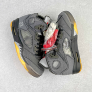 Off-White x Air Jordan 5 Black CT8480-001 - Image 2