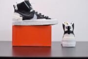 SACAI X NIKE BLAZER MID BLACK GREY BV0072-002 - Image 18