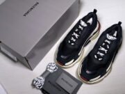 BLCG TRIPLE S TRAINER 'BLACK RED' 2018 533882 W09O1 1000 - Image 11