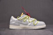 OFF-WHITE X NIKE DUNK LOW THE 50 WHITE GREY DM1602-106 - Image 9