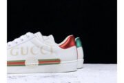 GUCC ACE EMBROIDERED LOW-TOP SNEAKER WHITE WITH LOGO - Image 8