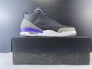 Air Jordan 3 Retro Black Court Purple CT8532-050 - Image 3