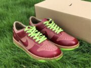 Nike Dunk Low 1-Piece Laser Varsity Red Chartreuse 311611-661 - Image 4