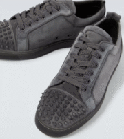 Christian Louboutin Louis Junior Spikes suede sneakers - Image 4