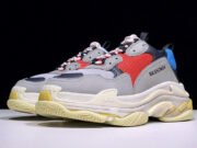 BLCG Triple S Grey Red Blue (2018 Reissue) 533883 W0902 4365 - Image 7