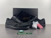 Travis Scott x Air Jordan Air Jordan 1 Retro Low “Black Phantom" DM7866-001 - Image 2