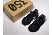 ADIDAS KIDS YEEZY BOOST 350 V2 BLACK (NON-REFLECTIVE) FU9013 - Image 3