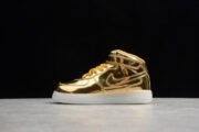 KIDS NIKE AIR FORCE 1 MID WB METALLIC GOLD 314197-8100 - Image 16