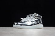 KIDS NIKE AIR FORCE 1 MID WB METALLIC SILVER 314197-8500 - Image 5