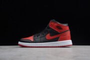 KIDS AIR JORDAN 1 RETRO HIGH OG BANNED BRED BLACK RED 555088 001 - Image 2