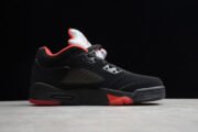 Air Jordan 5 Retro Low “Alternate 90” black/ red mens 819171-001 - Image 7