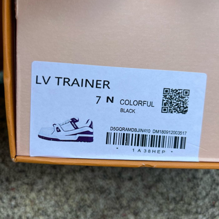LV TRAINER MAXI White-purple - Image 6