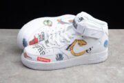 AIR FORCE 1 MID NBA WHITE AQ8017-100 - Image 4