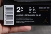 KIDS AIR JORDAN 1 RETRO HIGH OG "BRED TOE" 555088 610 - Image 5