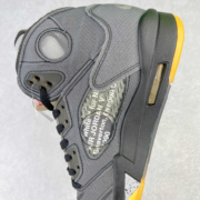Off-White x Air Jordan 5 Black CT8480-001 - Image 8