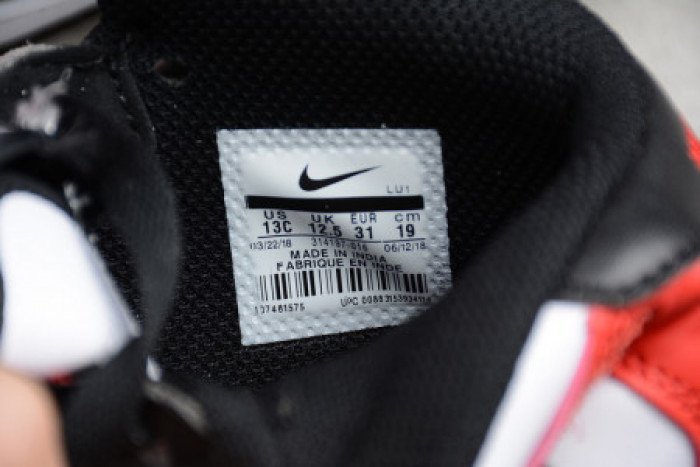 7a7343ec1f209bb331024a7e3ad4aaeaa57033c0 KIDS NIKE AIR FORCE 1 MID 07 X TRAVIS SCOTT WHITE BLACK RED 314197-016 - Image 3