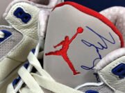 Air Jordan 3 Retro "CHARITY GAME" sail red mens 136064-140 - Image 13