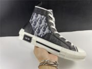 DR B23 High Top Oblique Sneaker Black & White - Image 15