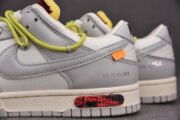 OFF-WHITE X NIKE DUNK LOW THE 50 WHITE GREY DM1602-106 - Image 12