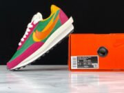 Sacai x Nike LDV Waffle 'Pink Green' BV0073-301 - Image 9