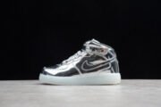 KIDS NIKE AIR FORCE 1 MID WB METALLIC SILVER 314197-8500 - Image 16