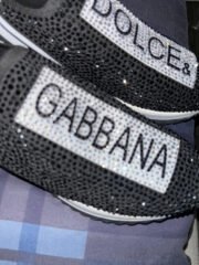 Dolce & Gabbana Sorrento rhinestone-embellished sneakers - Black - Image 4