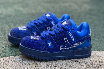 LV TRAINER MAXI Full of diamonds blue