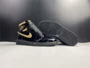 AIR JORDAN 1 RETRO HIGH BLACK METALLIC GOLD (2020) 555088-032 - Image 5