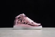 KIDS NIKE AIR FORCE 1 MID WB PINK ROSE 314197-8300 - Image 9