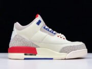 Air Jordan 3 Retro "CHARITY GAME" sail red mens 136064-140 - Image 8