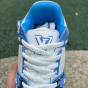 LV TRAINER MAXI White and bule denim - Image 6