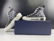 DR B23 High Top Oblique Sneaker Black & White - Image 2