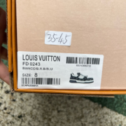 LV TRAINER MAXI White and black denim - Image 5