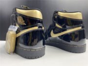 AIR JORDAN 1 RETRO HIGH BLACK METALLIC GOLD (2020) 555088-032 - Image 8